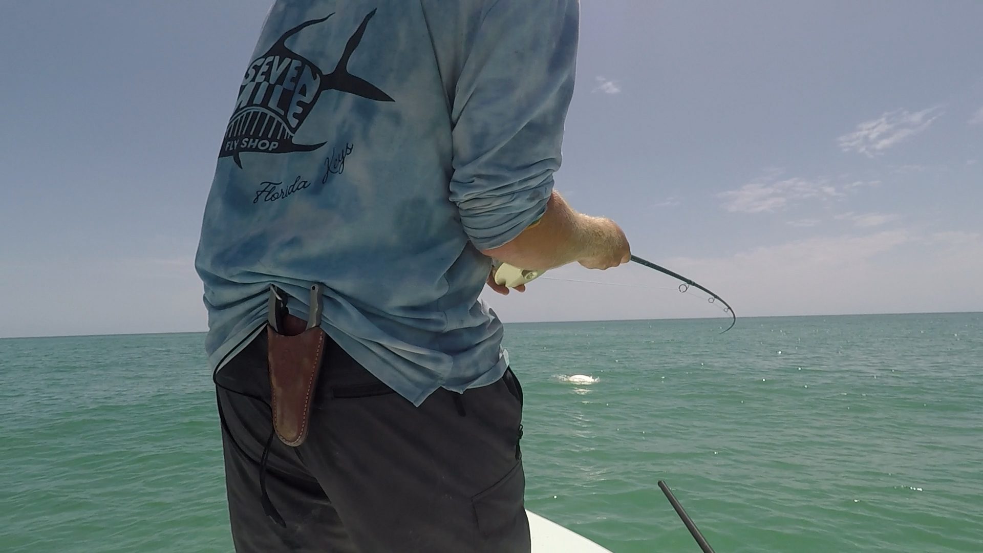 Boca Grande guided fly fishing trip with angler and tarpon