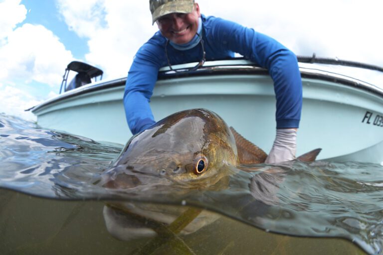 fly fishing charlotte harbor guide redfish skiff