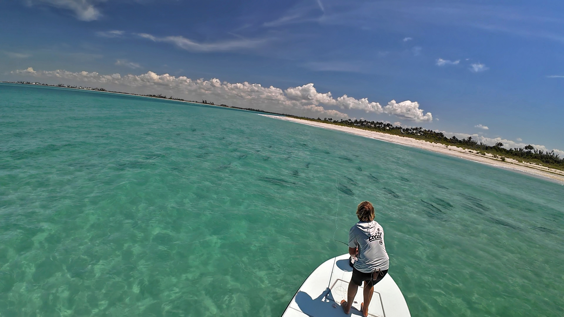 Boca Grande tarpon fly fishing from a Hells Bay skiff